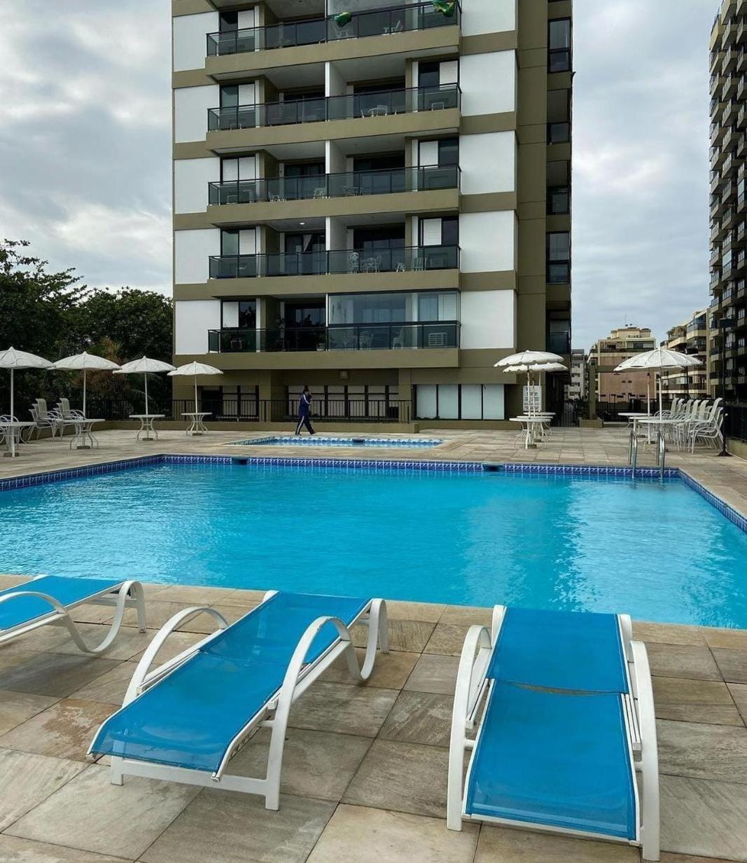 Lindo Apto No Barrabela, Todo Equipado, Com Arcondicionados Split Novos No Quarto E Na Sala, Limpissimo, Cheiroso, Novinho, Condominio Em Frente A Praia, Com Piscina Aquecida, Sauna, Quadra, Academia, Lavanderia, Salao De Beleza, Restaurantes, Mercad Rio de Janeiro Bagian luar foto