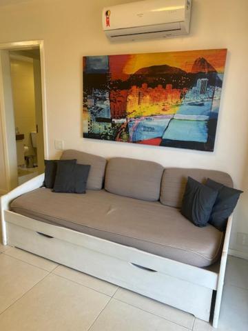 Lindo Apto No Barrabela, Todo Equipado, Com Arcondicionados Split Novos No Quarto E Na Sala, Limpissimo, Cheiroso, Novinho, Condominio Em Frente A Praia, Com Piscina Aquecida, Sauna, Quadra, Academia, Lavanderia, Salao De Beleza, Restaurantes, Mercad Rio de Janeiro Bagian luar foto